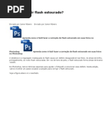 Como corrigir flash estourado?