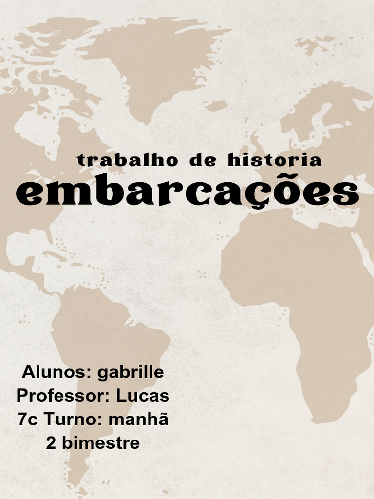 Capa de Trabalho de História 7C | PDF