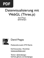 Download Datenvisualisierung mit WebGL Threejs by OpenTechTalk SN79347238 doc pdf