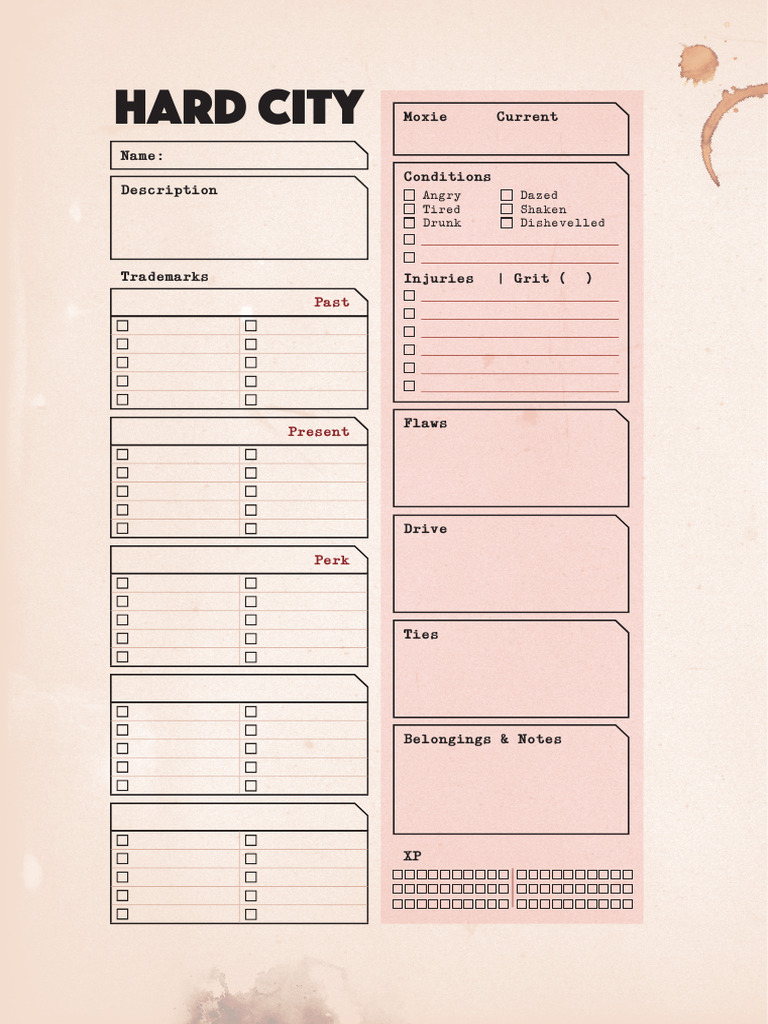 Character Condition and Traits Overview | PDF