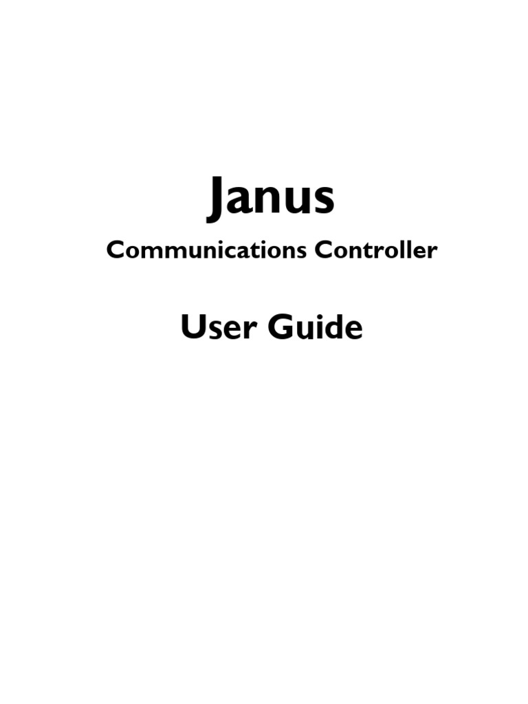 Janus Communications Controller Guide | PDF | Port (Computer Networking ...
