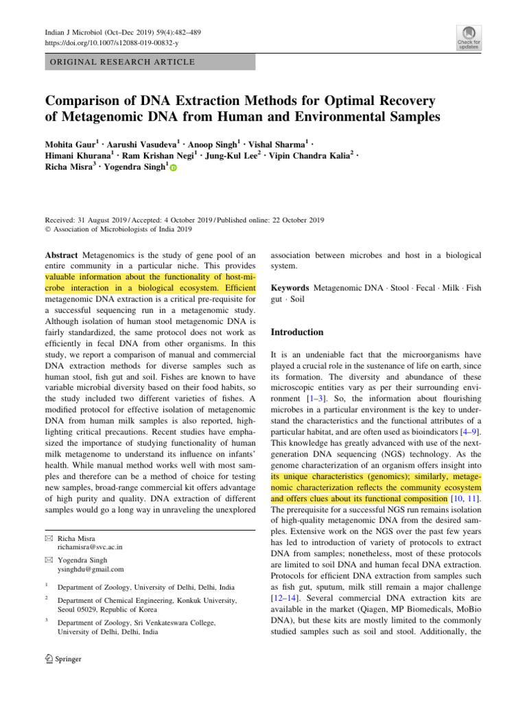 mDNA Extraction Methods (Not NGS) | PDF | Agarose Gel Electrophoresis ...