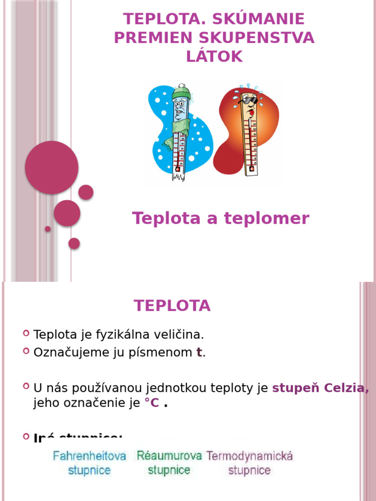 Teplota Teplomer Upravena | PDF
