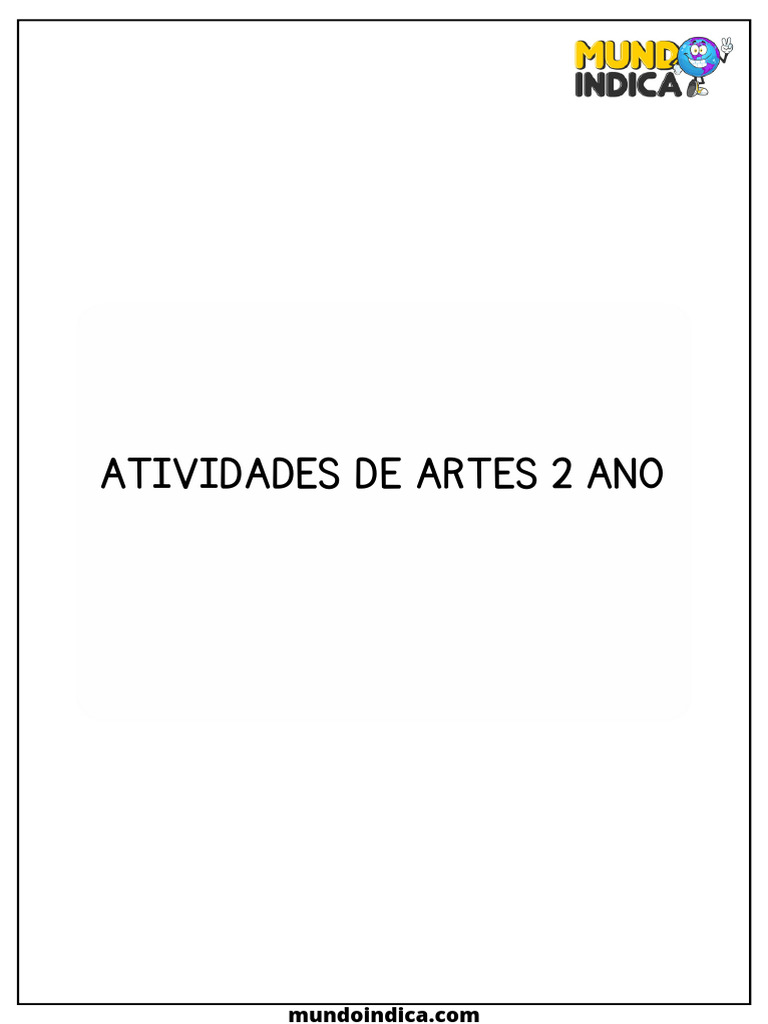 Atividades de Artes para 2º Ano | PDF | Vermelho | Cor