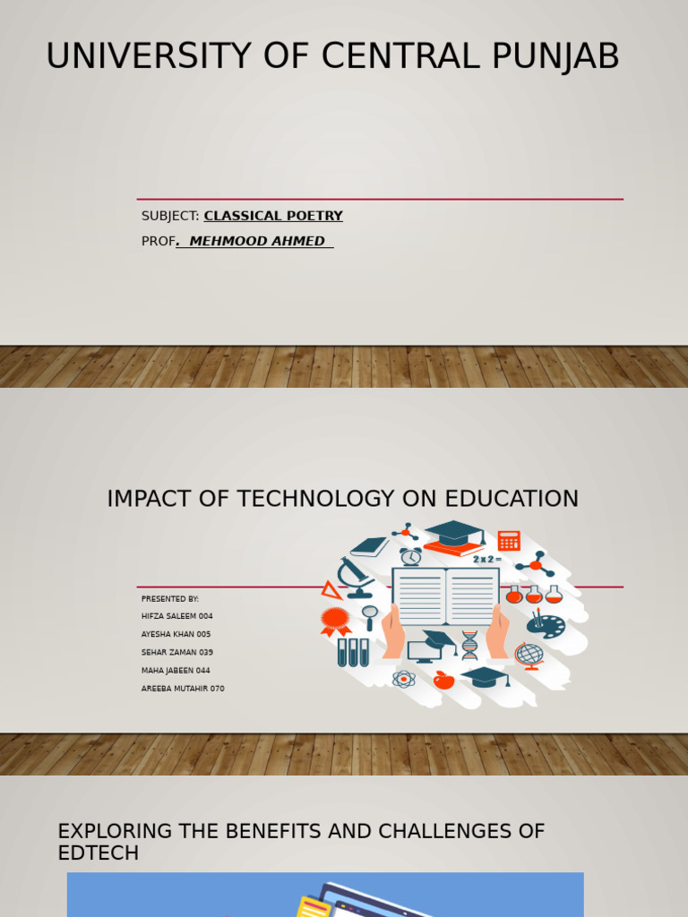 Impact of Technology On Education-1 | PDF | Educational Technology ...