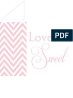 Valentine Love Me Sweet Print-Pale Pinl