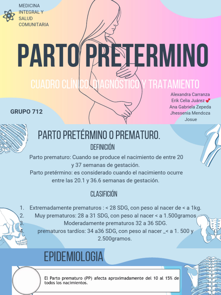 Parto Prematuro: Diagnóstico y Tratamiento | PDF | Parto prematuro | Parto