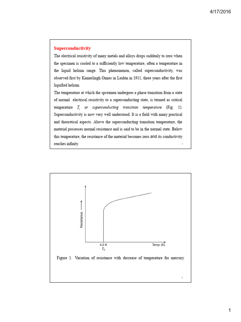 Understanding Superconductivity Basics | PDF | Superconductivity ...