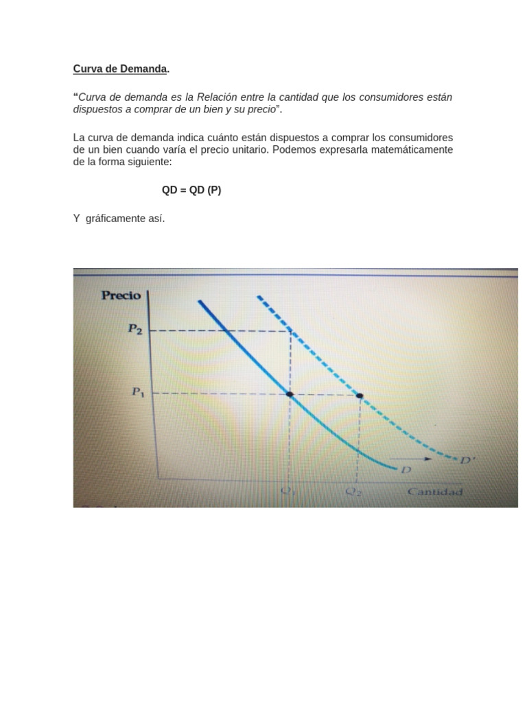 Curvas de Demanda y Oferta | PDF | Oferta y demanda | Oferta (economía)