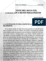 El Docente Del Siglo XXI. Formacion y Retos Pedagogicos