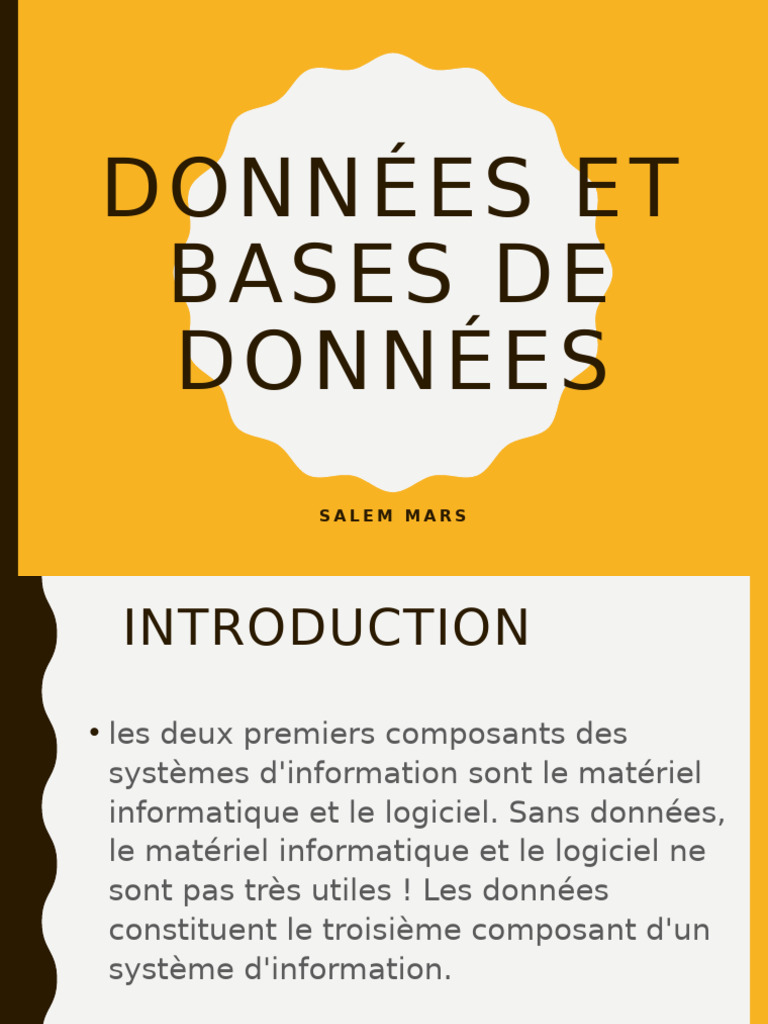 Types et gestion des bases de données | PDF | Bases de données | SQL