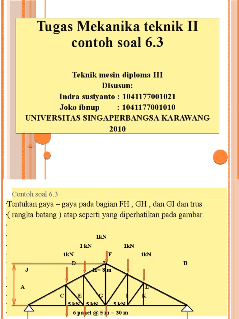 Tugas Mekanika Teknik Ii