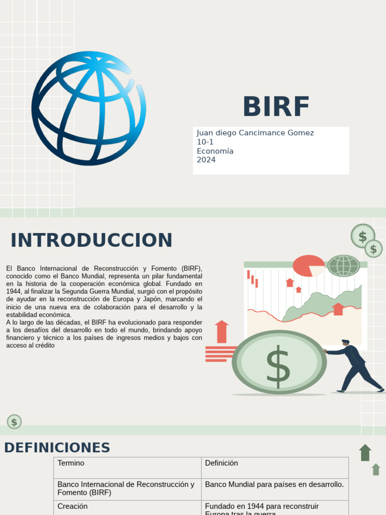 Trabajo Economia Birf | PDF | Banco Internacional de Reconstrucción y ...