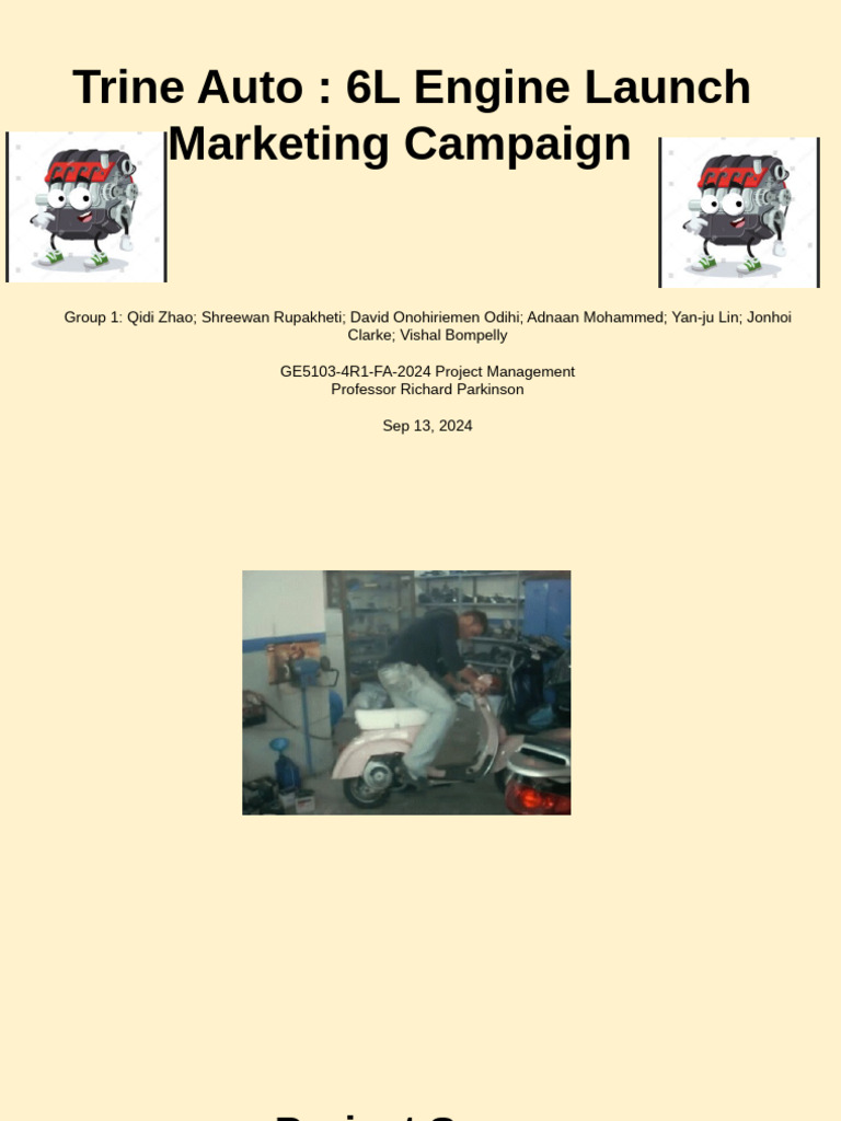 Trine Auto - 6L Engine Launch Marketing Campaign | PDF | Marketing ...