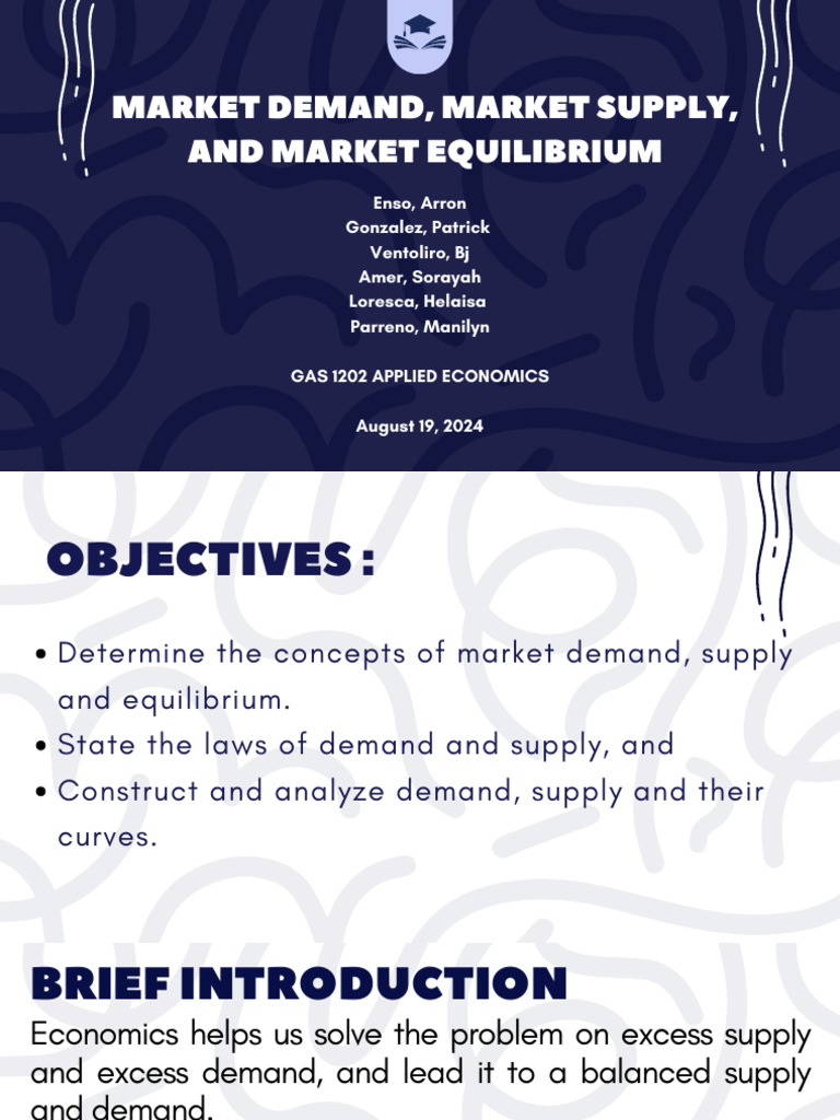 Market Demand and Supply Dynamics | PDF | Demand | Economic Equilibrium