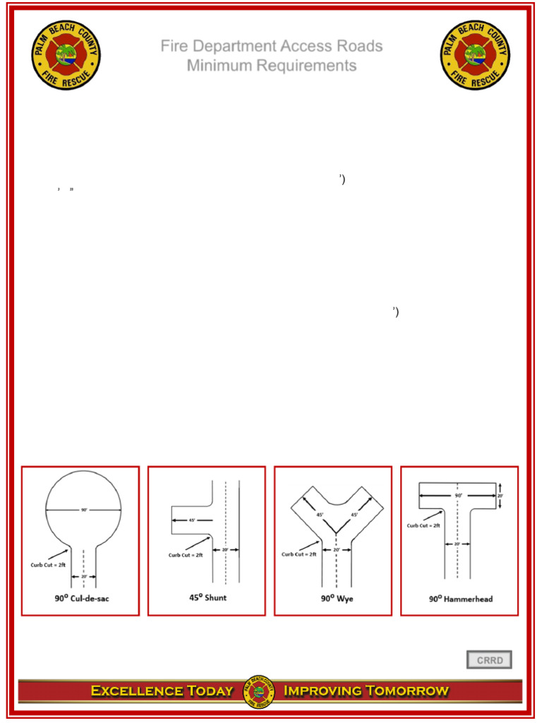 Fire Department Access Road Requirements | PDF