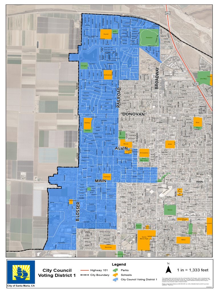 Santa Maria City Map Overview | PDF