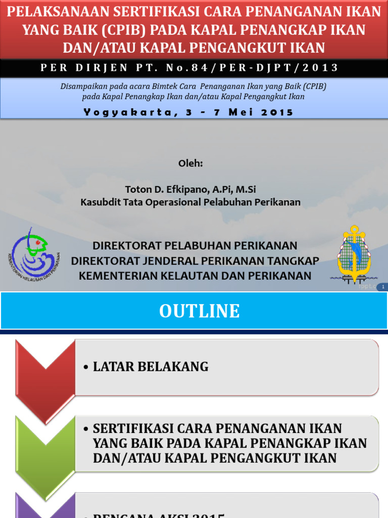 Sertifikasi CPIB untuk Kapal Perikanan | PDF | Teknologi & Rekayasa