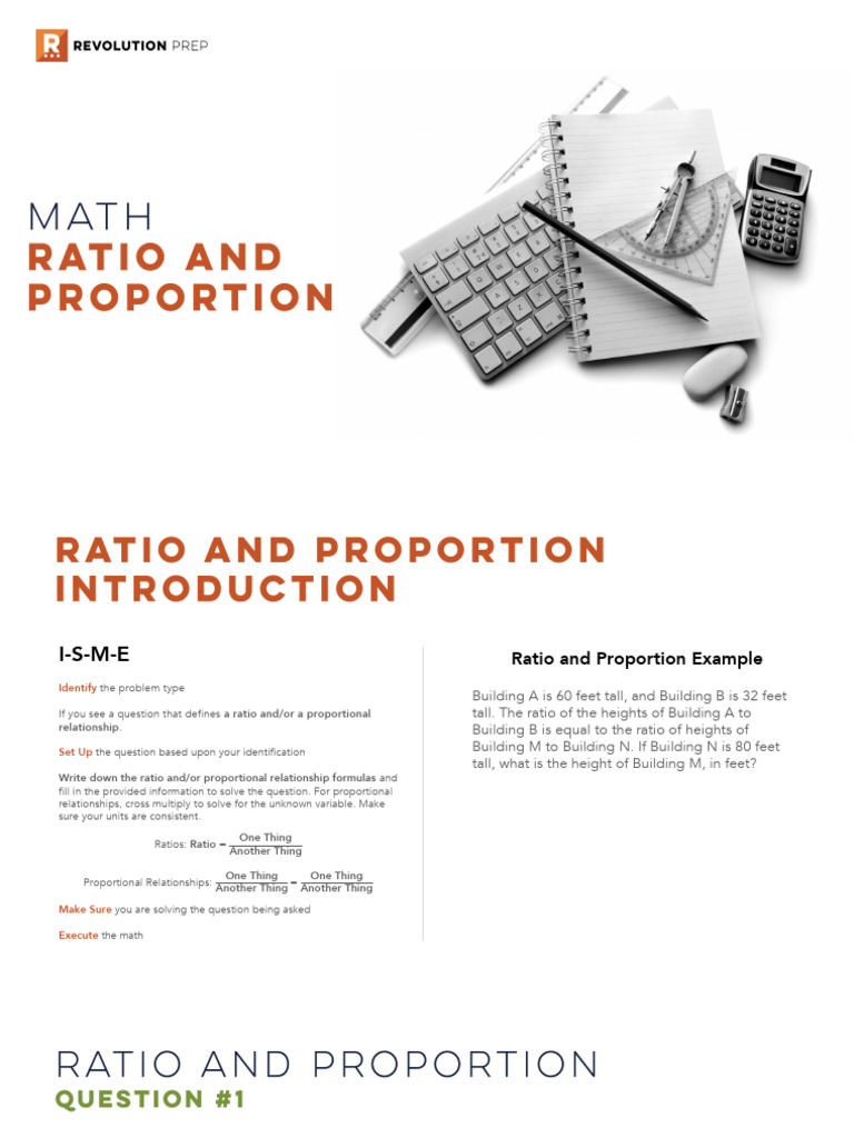Ratios and Proportions Problem Solving | PDF | Foot (Unit) | Triangle