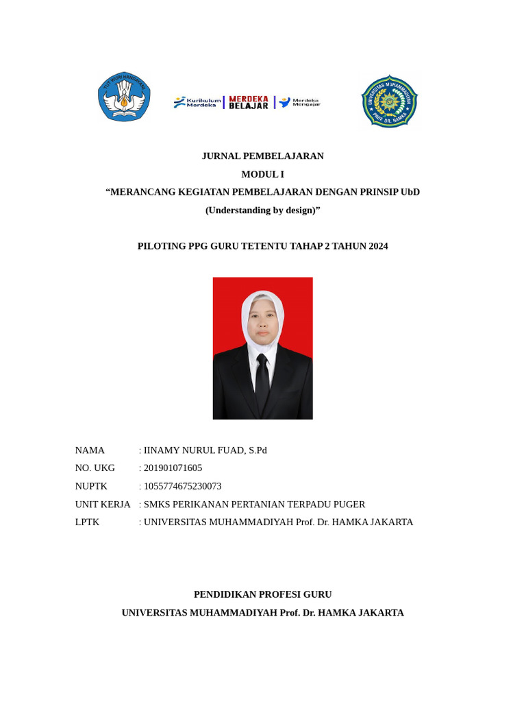 Jurnal Pembelajaran PPG 2025 UbD | PDF
