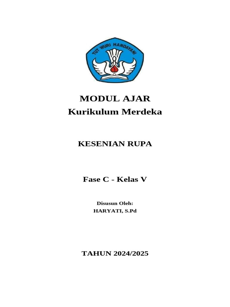 Modul Ajar Seni Rupa Kelas 5 | PDF | Karier & Perkembangan