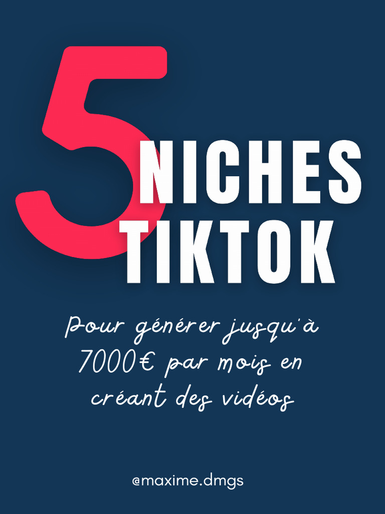 Gagner 7000 Avec TikTok Vid os PDF volution De Carri re