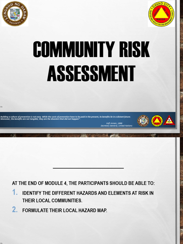 Community Risk Assessment Guide | PDF | Natural Disasters | Risk
