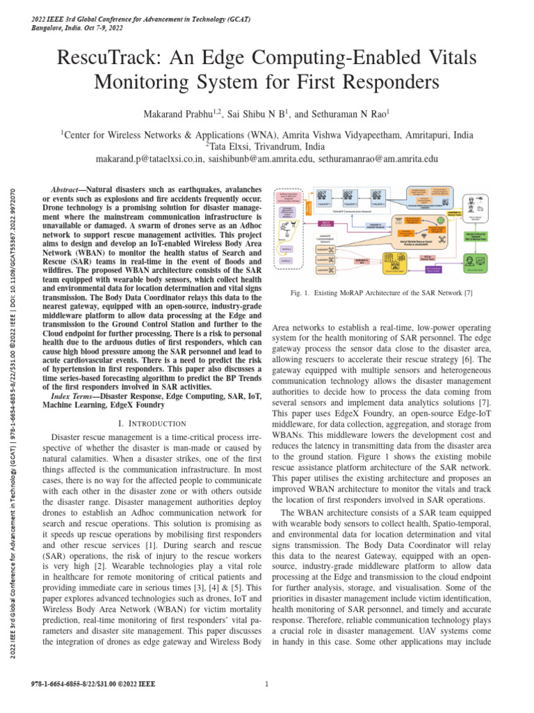 Edge Computing for SAR Vitals Monitoring | PDF | Blood Pressure ...