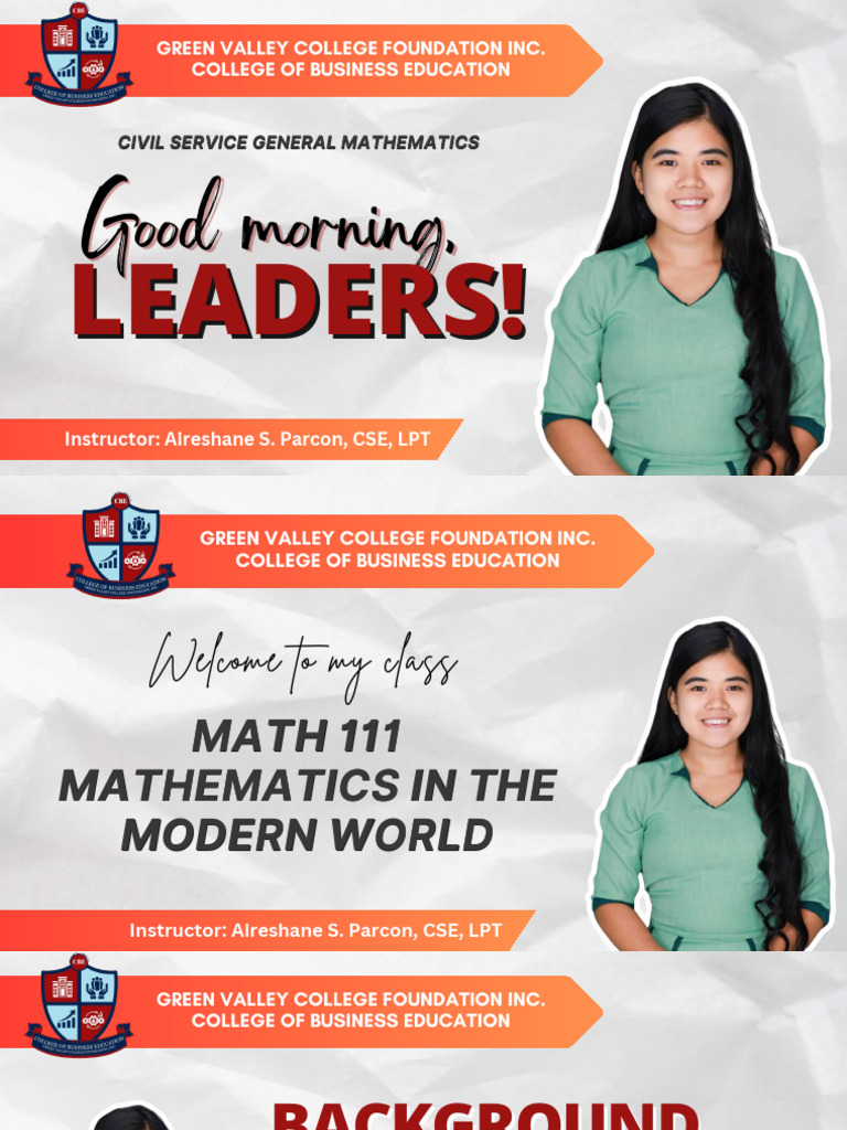 Civil Service General Mathematics Guide | PDF | Ratio | Discrete ...