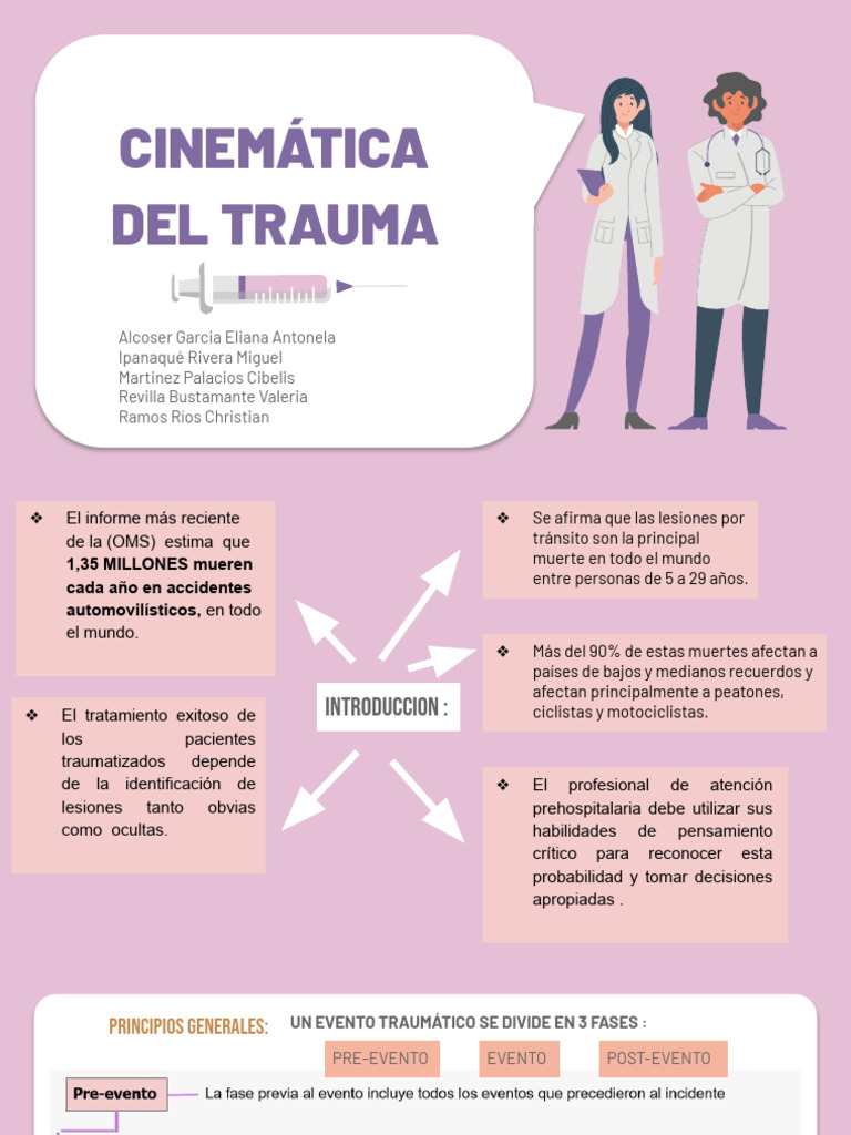 Cinetica del Trauma en Accidentes Vehiculares | PDF | Airbag | Rodilla