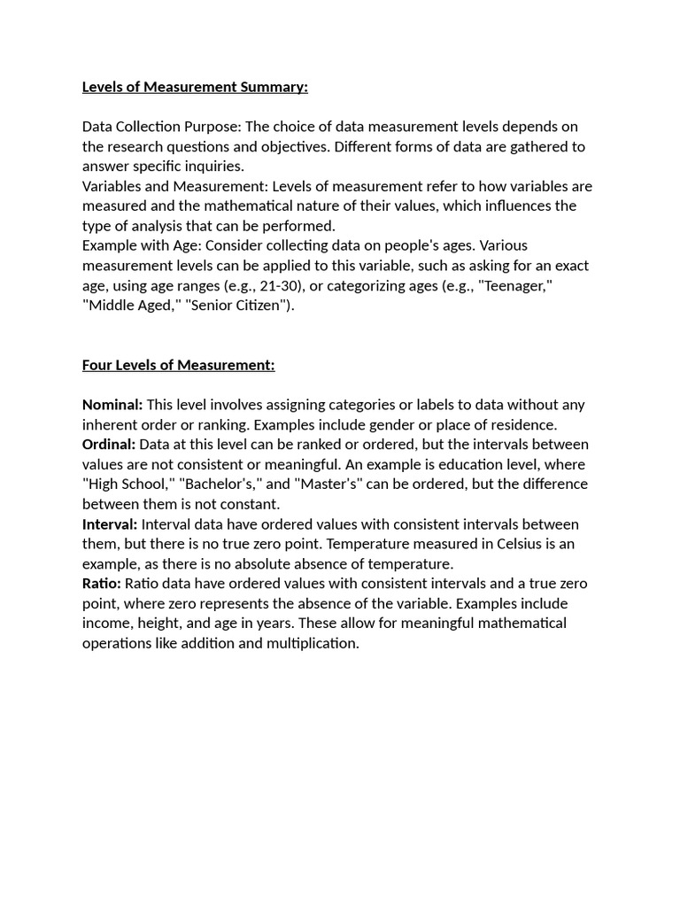 4 | PDF | Level Of Measurement | Measurement