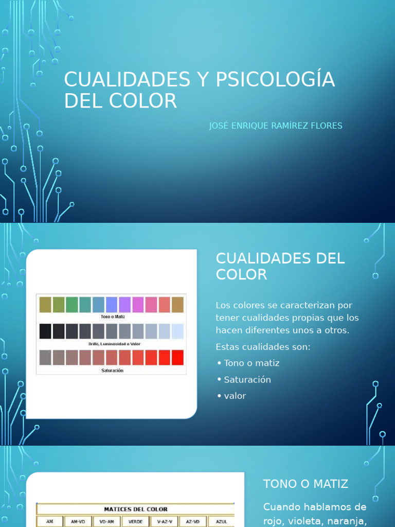 Psicología y Cualidades del Color | PDF | Color | Matiz