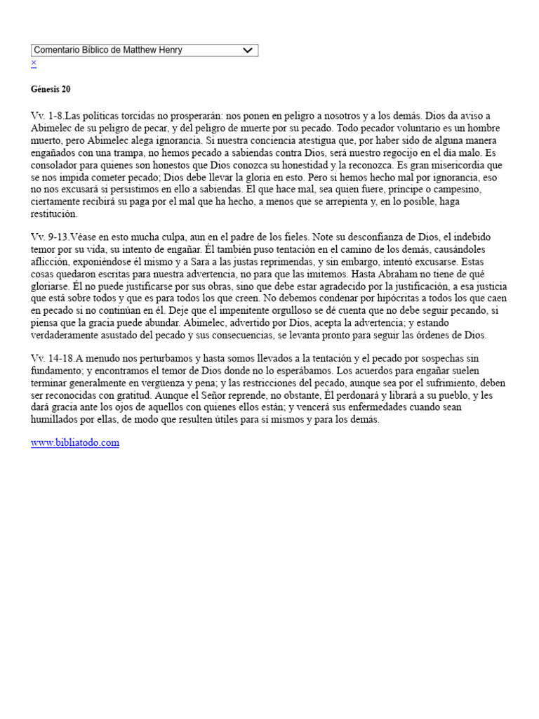 Comentario Biblico Matthew Henry Gratis