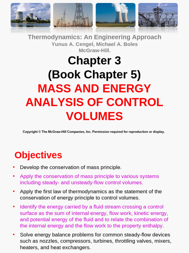 Book Chapter 5-Mass and Energy Analysis of Control Volumes | PDF ...