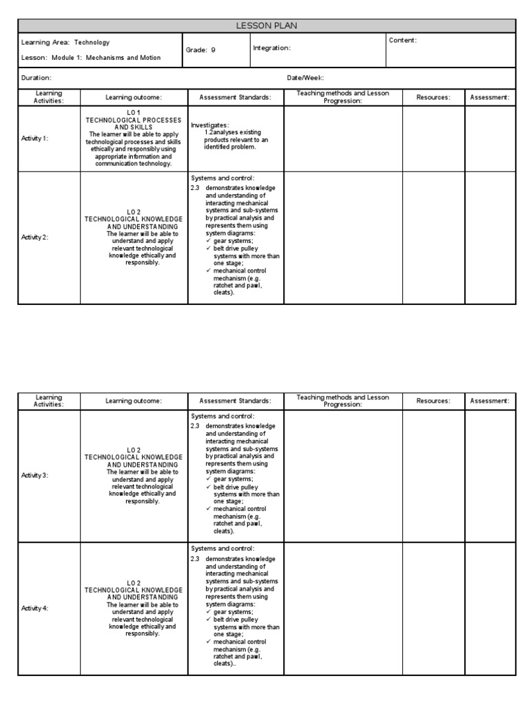 Lesson Plan Tech g9 m1 | PDF | Science & Mathematics | Computers