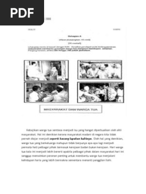 Peranan Masyarakat Membantu Golongan Warga Tua Menjalani Kehidupan Harian Pdf