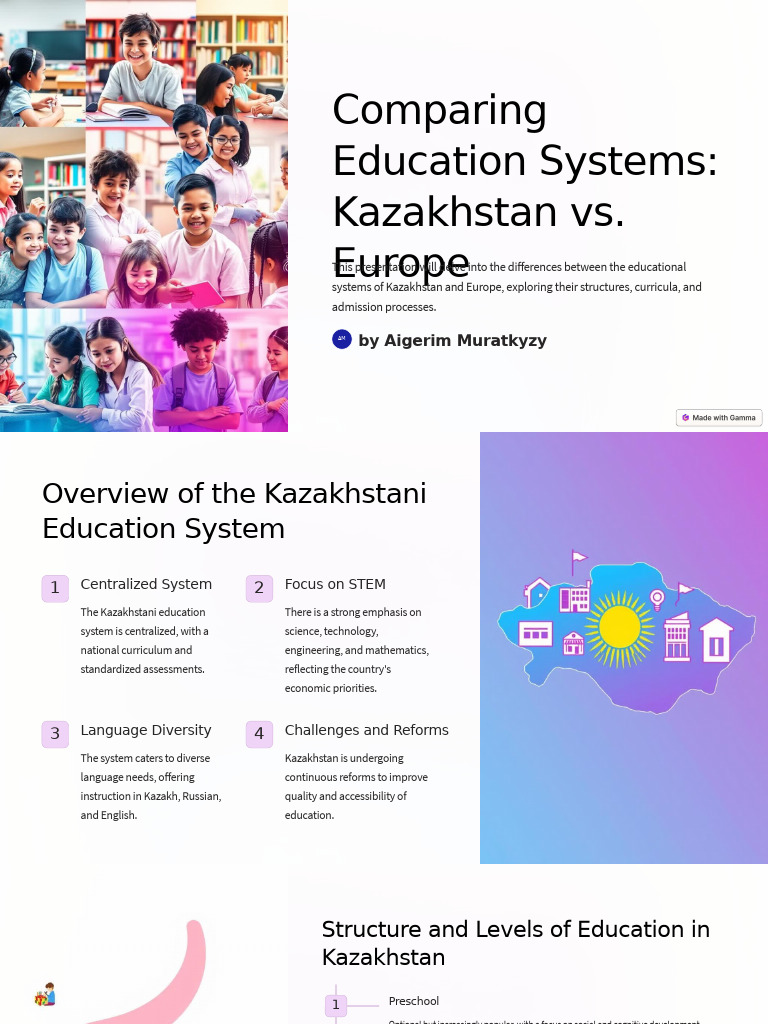 Kazakhstan vs. Europe Education Systems | PDF | Curriculum | University ...