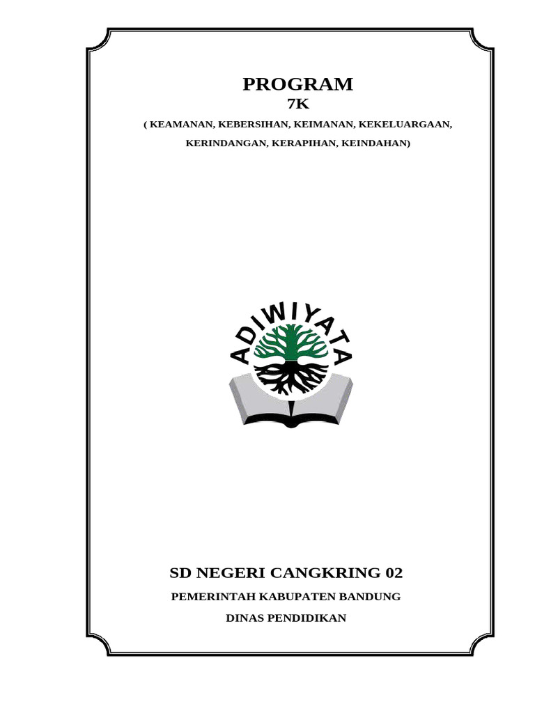 Program 7K SDN Cangkring 02 2024-2025 | PDF | Karier & Perkembangan