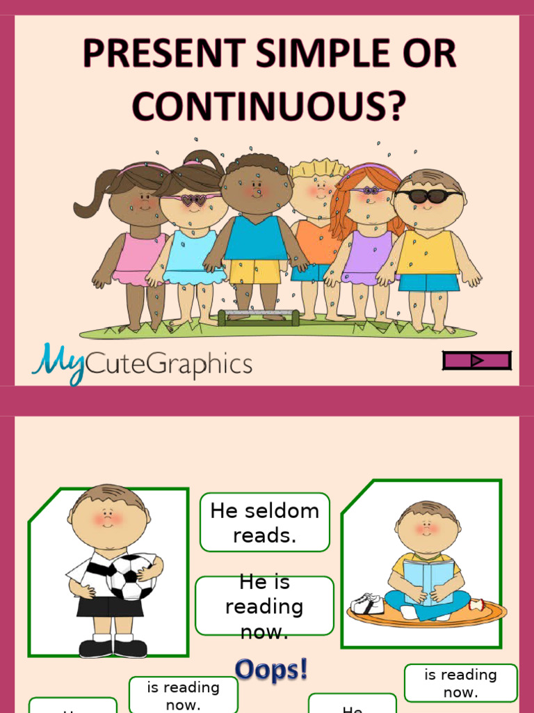 Present Simple Continuous Activities Promoting Classroom Dynamics Group