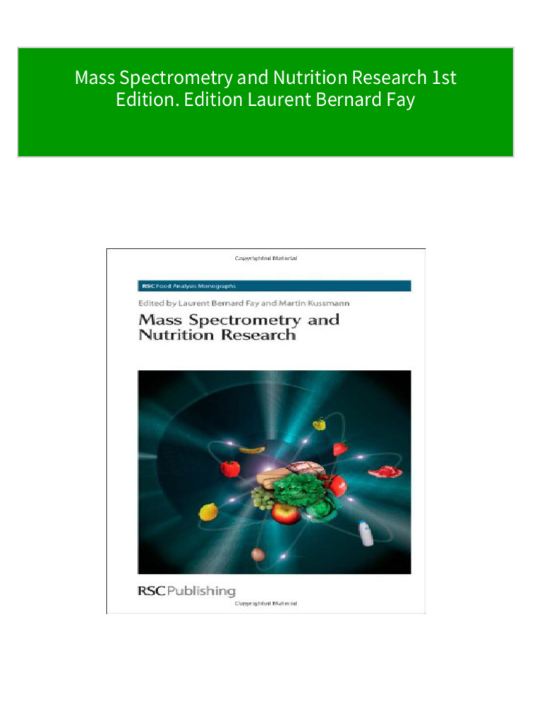 mass-spectrometry-and-nutrition-research-1st-edition-edition-laurent