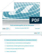 Perfil Sociodemografico de Los Internautas Analisis de Datos Ine 2011