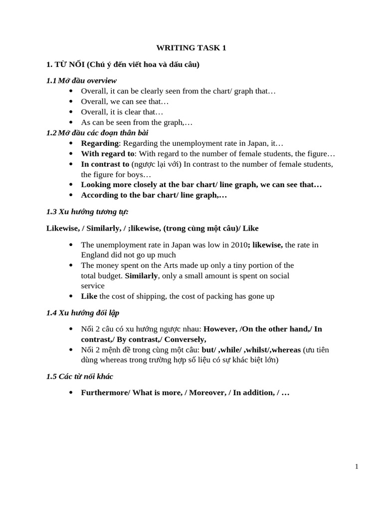 Essential Linking Words for Writing Tasks | PDF | Economies