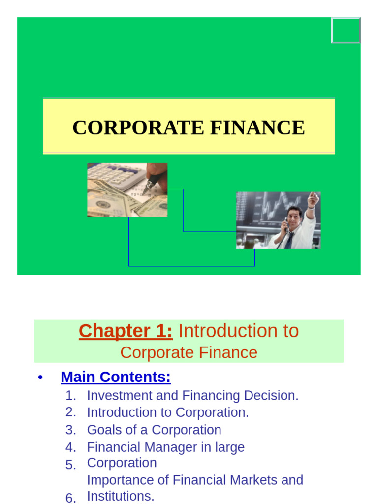 Corporation intelligence overview