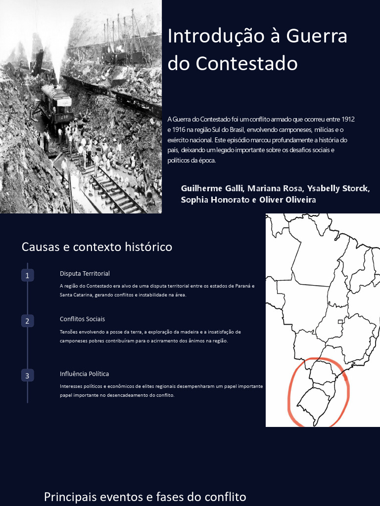 Guerra do Contestado: Causas e Consequências | PDF | Militar | Conflitos