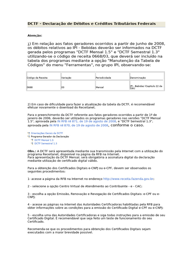 Guia Completo da DCTF para Empresas | PDF | Adjudicação | Impostos