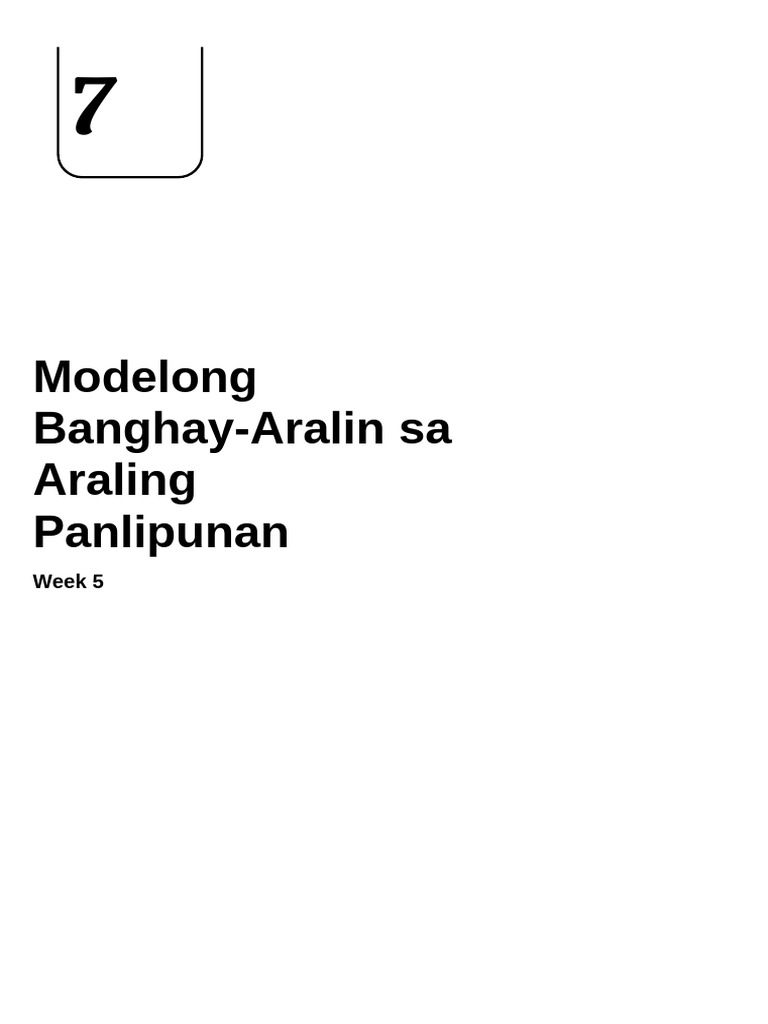 Q1 - LE - AP 7 - Lesson 5 - Week 5 | PDF