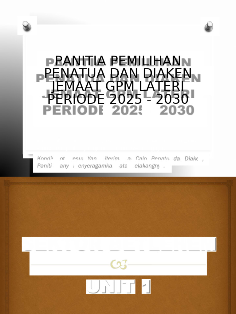 Calon Penatua dan Diaken GPM Lateri 2025-2030 | PDF | Home & Garden ...