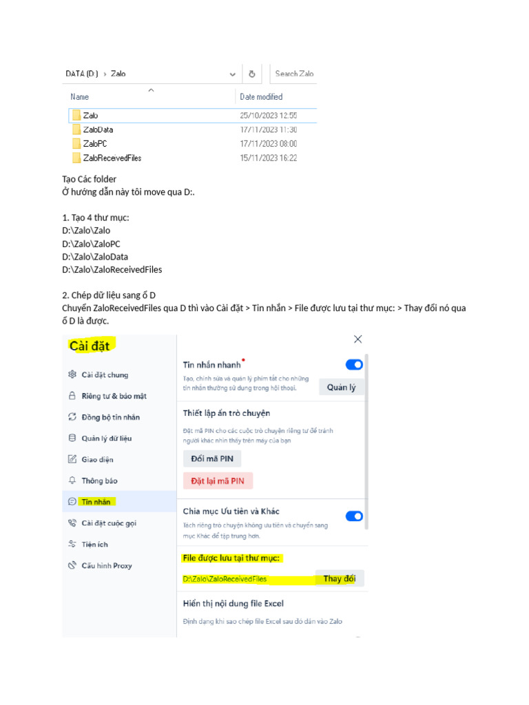 C ch chuyen zalo tu o c sang o dia khac pdf