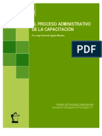 Proceso Administrativo de La Capacitacion