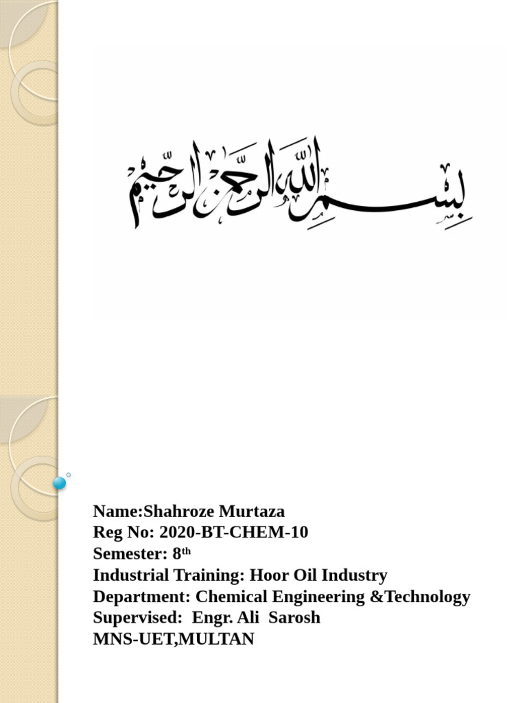 Hoor Oil Industry Process Overview | PDF | Pump | Valve